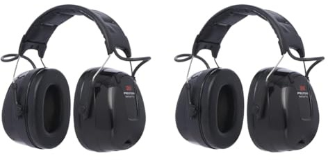 3M Peltor HRXS220A WorkTunes Pro FM Radio Gehörschutz, 32dB - Zuverlässiger Ohrenschutz mit integriertem Radio - Ideal für Forst-, oder Landarbeit und lärmintensive Freizeitaktivitäten (Packung mit 2)