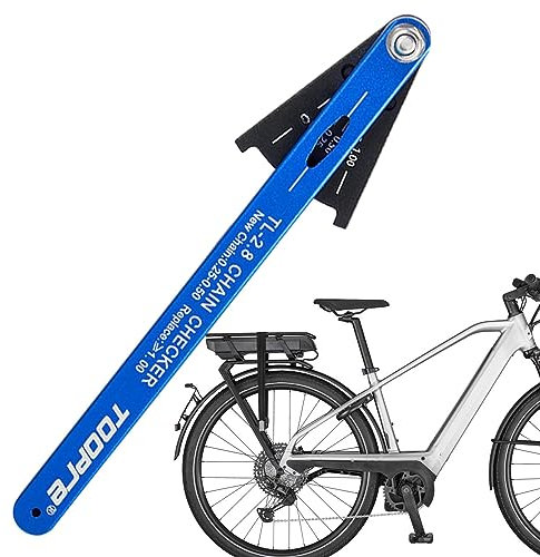 QARIDO Fahrradketten-Messgerät - Kettenverschleißwerkzeug aus Aluminiumlegierung,Hochfestes Kettenprüfwerkzeug, Fahrradkettenverschleißanzeige für die meisten Fahrradketten