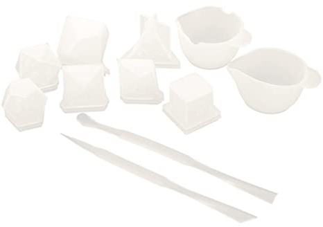 SHINEOFI Molde De Silicona Para Dados Diy De Resina Epóxica Moldes De Silicona Para Manualidades Para Decoraciones y Creaciones Personalizadas