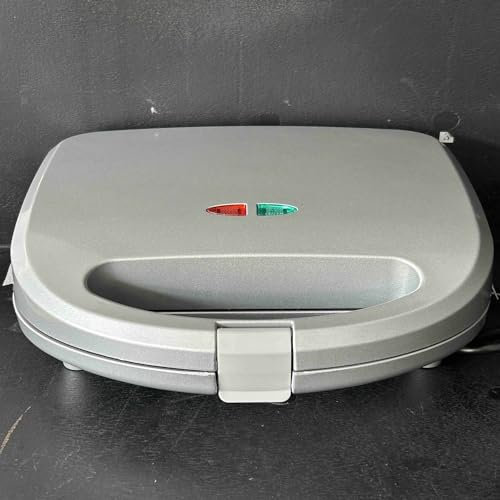 Aigostar Sandwich maker 3 in 1, Sandwich Maker, Kontaktgrill, Waffeleisen 3 in 1, 750W, Antihaftbeschichtete abnehmbare Platten, wärmeisolierter Griffe, Grau, Grace