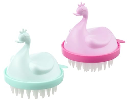 Shampoo Kopfhautmassagegerät -pack aus Pp und Tpe für Haarewaschen | Kopfhaut Reinigen, Juckreiz Lindern, Reibung Erhöhen, 2 Stück für Pflege Zufällige Farbe