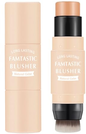 KARLOR 2 in 1 Contour Stick mit Bürste, Pinsel, Primer, Concealer, Bronzer Face Contour Makeup 3D Stick (04)