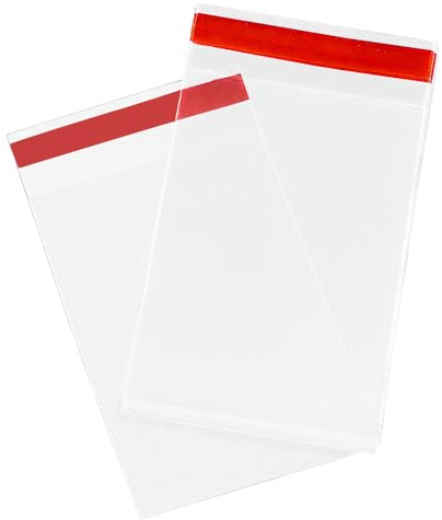 HLIWS 200 Pcs Self-Sealing Clear Penny Sleeves, Ultra-Clear Card Protector, Trading Card Sleeves, for Trading Pokemon Cards, Magic The Gathering, Board Games (6.2 * 9 cm)