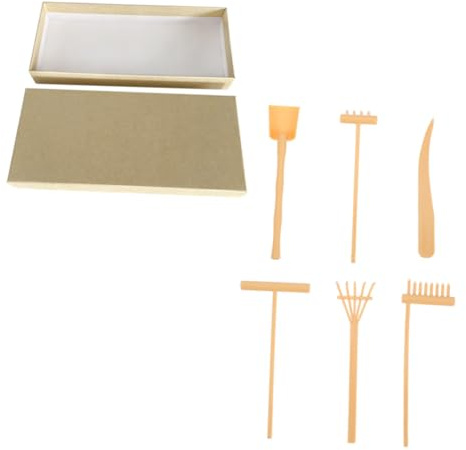 Abaodam Zen Garden Rake Set Sand Table Rake Set Decor Zen Garden Tools for Desk Meditation and Relaxation Home Office Sand Tray Accessories