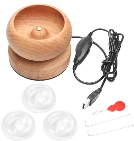 Máquina Para Hacer Pulseras De Madera – Girador Eléctrico De Cuentas Regulable | Velocidad Dirección Ajustable Con Aguja, Cuenco Para DIY Joyería Y Manualidades Creativas