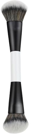 Brocha de base, cerdas densas de doble extremo, brocha de maquillaje líquida para mezclar rubor, polvo, resaltador, contorno, corrector, bronceador para mujeres, hogar