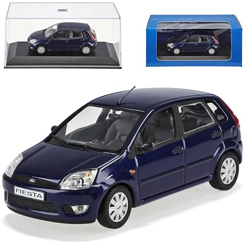 Ford Fiesta Dunkelblau 5 Türen Mk6 2001-2008 1/43 Minichamps Modellauto SondeRangebot