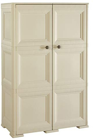 Tontarelli S.p.A. Multiuso OMNIMODUS 2 Ante, 3 Moduli Mobile Contenitore, Angora, 79x47x125 cm