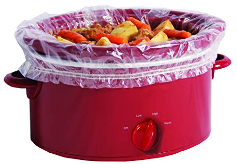 PanSaver Slow Cooker Liners with a Sure Fit Band, 4 Count, fits 3 qt to 6.5 qt