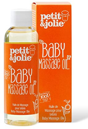 Petit&Jolie Huile de massage pour bébé 100ml - Tout naturel, Testé et cerfifié