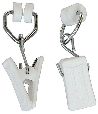 10 Gardinenrollen Gardinenröllchen Gardinenhaken Innenlaufrollen T-Rollringe