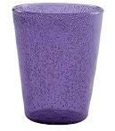 Memento Lot de 6 verres en verre poulieux sans pied violet