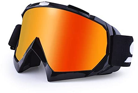 SGTTX Occhiali da moto, Motocross Occhiali di sicurezza anti UV Occhiali antivento antipolvere Dirt Bike ATV MX MTB Occhiali da moto antigraffio, per ciclismo Equitazione/arrampicata/sci