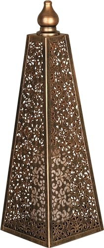 Luxform Lighting Battery Powered Moroccan Style Pyramid Lamp (45cm Height)