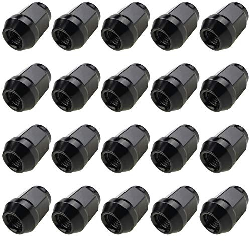 Radmutter Mutter Satz 1/2 Zoll 20 UNF SW19 Kegel (1/2 20 UNF, Black, 20)