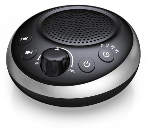 Sound Machine Loud White Noise Machine Nonstop Brown Noise Machine 30 Soothing Sounds for Baby Kids Adults Plug in Pink Noise Sleep Machine 36-Level Vol 4 Timer Memory Function for Home Travel Office