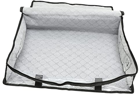 Kleiderorganizer Unterbett Aufbewahrungsbox Faltbar aus Vliesstoff Schwarz
