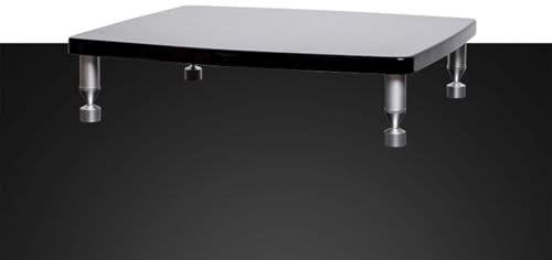 Mobile Hifi Mobile Stereo Nero - 1/2/3/4 Strati, Rack Moderno per Torre Audio per Studi di Registrazione, Supporto per Giradischi per Centro di Intrattenimento Angolare, Componenti per Tavolo CD(1 Lay