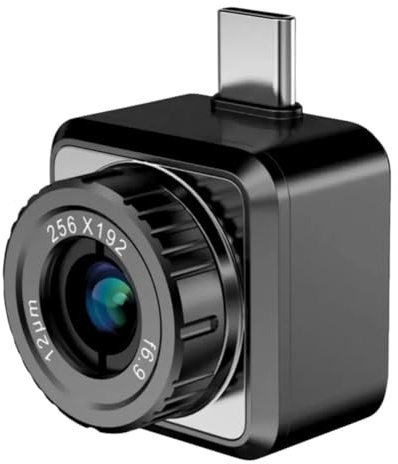 HIKMICRO Wärmebildkamera Mini2PlusV2 512 x 384 SuperIR, Manuell fokussierende Thermal Camera Kompatibel mit iOS und Android, 256 x 192 IR-Auflösung, 25Hz, USB-C/Lightning(unterstützt iPhone 15/16)