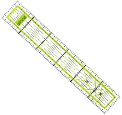 AEKZOX Schneiderlineal 30 x 5 cm Patchwork Lineal Acryl Nählineal zum Quilten und Nähen Handmaß mit Winkelanzeigen Schneidelineal für präzise Schnitte