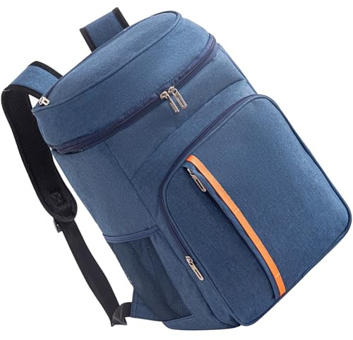 Mochila de refrigeración con aislamiento impermeable a prueba de fugas, bolsa suave para la entrega de alimentos para camping, picnics y uso diario, a prueba de fugas para la playa