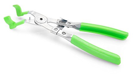 OEM Tools 25542 Spark Plug Pliers | Remove Spark Plug Boots & Wires with These Spark Plug Boot Pliers | 45 Degree Offset Jaw for Easy Gripping | Comfortable Vinyl Grips | Green