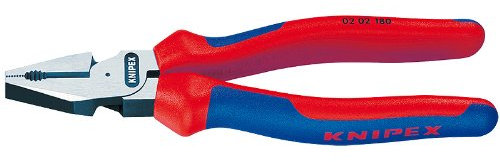 KNIPEX 02 02 180 SBA Comfort Grip Kombizange mit hoher Hebelwirkung