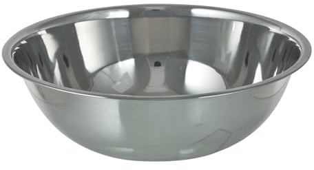 Buckingham Mixing Bowl Stainless Steel Catering Bowl Heavy Gauge Washing Up Bowl Stackable Deep Salad & Baking Bowl Dishwasher Safe 18 Litre (45 cm)