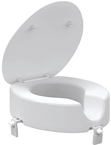 evekare EVK-0735-MCE Raised Toilet Seat, White