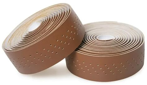 LXHZSY Lenkerband Radfahren Dämpfung Anti-Vibration Wrap EVA PU Fahrrad Komfortable Bar Gürtel Rennrad Reflektierende Lenkerband (Color : Brown)