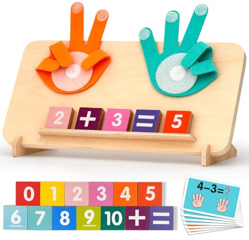 MOTREE Preschool Learning Toys for Toddlers 2-4, Educational Math Manipulatives Number Counting Blocks for Kids, Montessori Toys for 3-5 Year Old Boys Girls Birthday Gifts