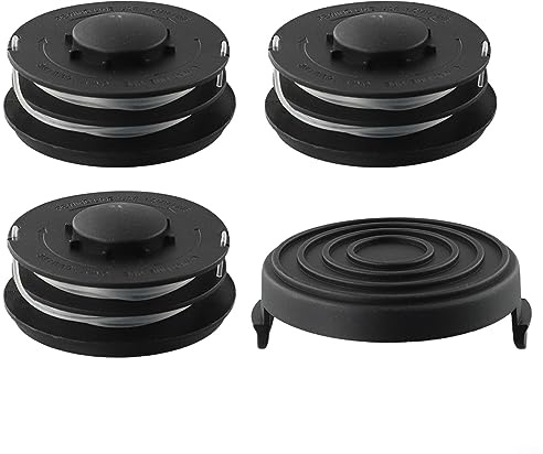 Trimmerspule mit Spulenkappe, Spulenabdeckung Set passend für Einhell GC-ET 4530 3405685 Spulen Kappe Abdeckung Trimmerkopf Kit