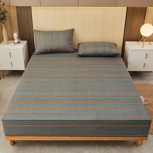 VENIES wasserdichte Matratzenauflage 120 x 200 cm mit Reißverschluss Wasserdicht Nässeschutz für Einzelbett Spannbetttuch Rundumschutz Grey Bis 25 cm Matratzenhöhe