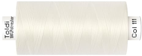 Gütermann Nähgarn Allesnäher TOLDI | 1000m | Nähmaschinengarn | 10 Farben (111 offwhite)