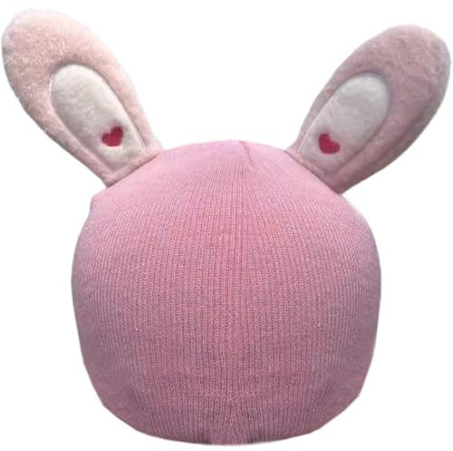 Tsffae Skihelm-überzug Hasenohren, Cartoon-Strick-helmüberzug Für Kinder Und Erwachsene, Winter-Warmer Helmüberzug, Plüsch-helmüberzug Für Outdoor-Sportarten