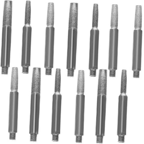 SOLUSTRE 12pcs Versatile Chain Grinder Chainsaw Sharpener Stones Diamond Lawn Sharpeners Honing for Drill