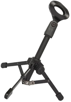 HAMPPLIES Tischmikrofonständer mit Verstellbarer Höhe und Winkel aus Metall Robust und Kompakt Faltbares Dreibeinstativ für Desktop und Home Studio Anwendungen