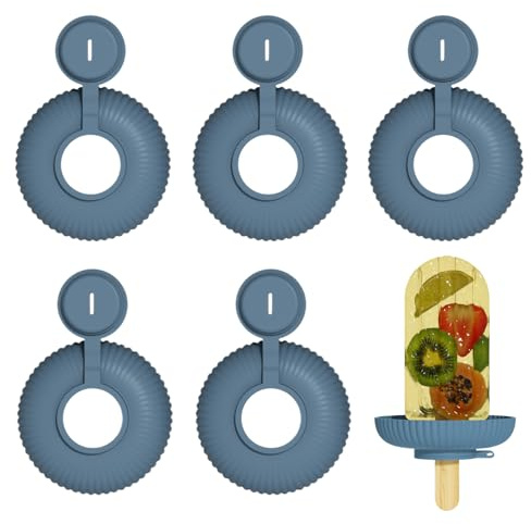 Yulokdwi Ice Cream Holder for Kids - Anti Drip Ice Cream Holder | 5X Silicone Drip Catcher, Easy Gadgets Melting Treats, Catch Before Dripping for Boys Girls