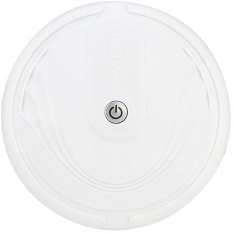 TOYANDONA Robot Aspirateur Balayeur Intelligent 1 PC Blanc Abs Multifonction Aspiration et Lavage Intégré pour Sols Durs et Tapis, Dispositif de Nettoyage Domestique Silencieux, pour Maison