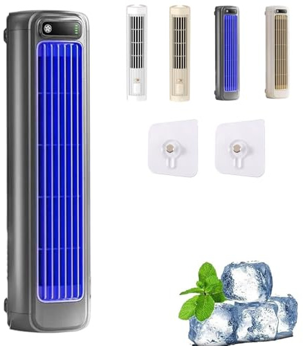 Jiuberry Cooling Ace, Ventilador De Aire Acondicionado Portátil Jiuberry, Aire Acondicionado Portátil Quiet Cooling Ace Con 3 Velocidades, Montaje En Pared Para Ahorrar Espacio, Para Dormitorio (#B)