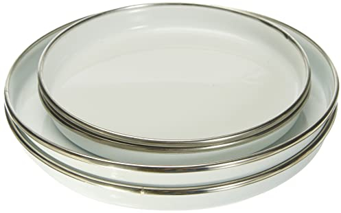 Krüger 19041 Plaque Émail Blanc 4 Pièces