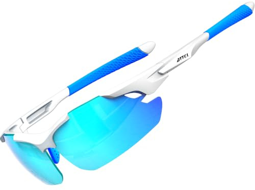 ATTCL 22g Sonnenbrille Herren Polarisiert Sport UV400 Wrap-Around TR90