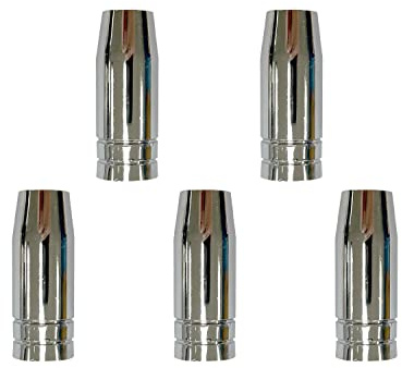 ELCAN 5 Toberas cónicas para antorcha 25ak. Consumibles y accesorios pistola soldar. Toberas cónicas profesionales resistentes para torcha soldadura hilo MB25 mig mag