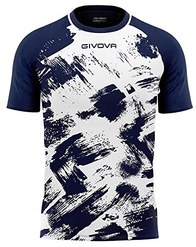 GIVOVA T- Shirt Art Interlock, Blanc/Bleu, M Mixte