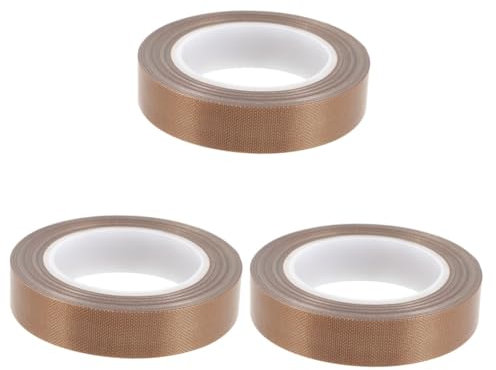 CLISPEED 3 Rollen Teflonband Isolierbänder Klebeband Für Vakuumierer Wärmedämmband Vakuumierband Dichtband Ptfe-band Ptfe-bänder Handsiegelbänder Lebensmittel Dichtungsband