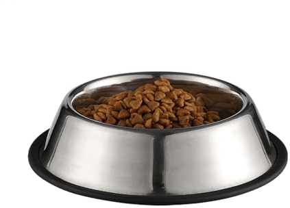 Edelstahl Hundenapf, Futternapf Hund, Wassernapf,rutschfeste Stapelbare Haustiergerichte Haustiergerichte, Haustierfütterungsschüssel für Katze Hunde Katzen Futterautomaten Cat Bowl