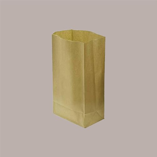 Lucgel Srl - Saco de papel marrón para recogida selectiva 32 + 16 x 77 cm (50)