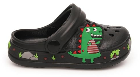 A2Z 4 Kids Unisexe Jardin Clogs Mignon Dessin Animé Amusement Diapositives - Clogs AZ32583 Dino 11 UK Ch