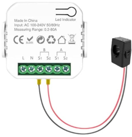 110V/240V WiFi Energy Clamp Bidirectional Meter With Buzzer Alarm 1/2 Channel Current Solar Transformer Clamp System PV devices electric consumption electricity monitor devices plug plug mete