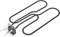 JOJOCY Ersatz Heizelement 66631/65621 für Weber Q140 Q1400 Grill, Grill Brenner Rohr kompatibel mit Weber 80342 80343 65620 Heizstab, Edelstahl Heizspule